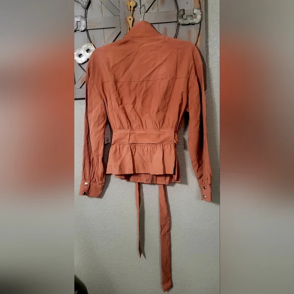 Nine West Belted Utility Jacket Size Small NWT - Picture 3 of 9